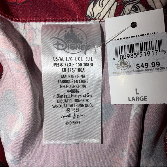 Disney Red and White Pajama Top - Picture 4 of 5